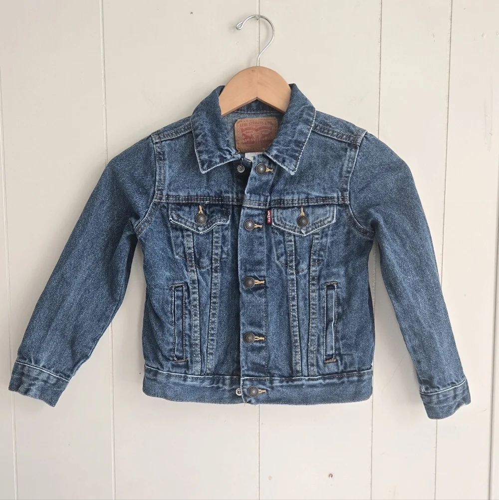 Levi's Denim Kids Trucker Jacket-Size 7R
